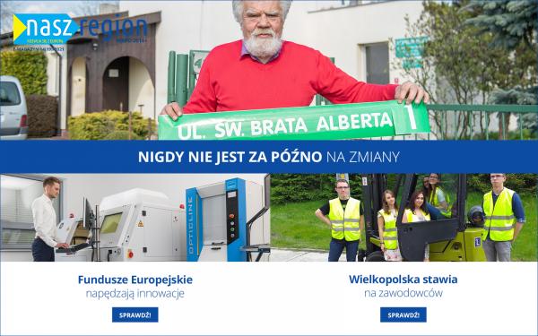 Plakat reklamujący e-magazynu Nasz Region- kliknij aby powiększyć