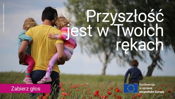 Plakat informujący o konferencji Przyszłość jest w Twoich rękach- kliknij aby powiększyć