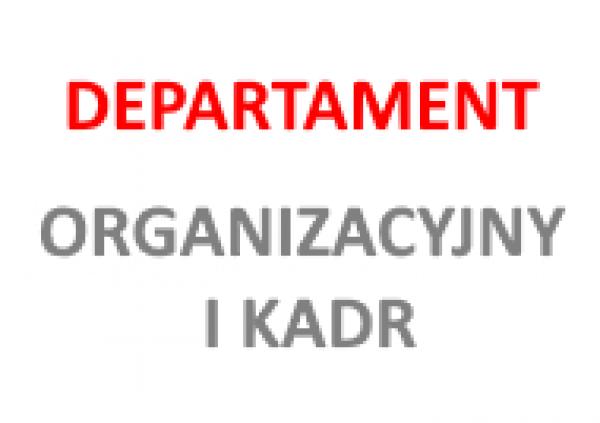 logo Departamentu Organizacyjnego i Kadr- kliknij aby powiększyć