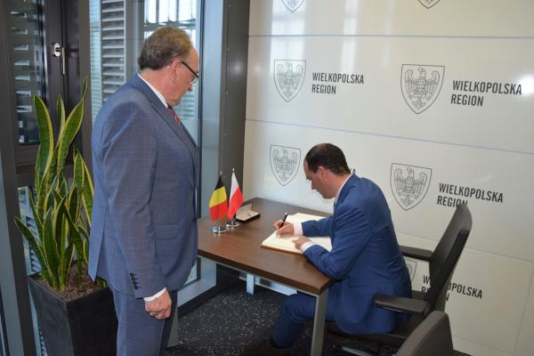 Nowy przedstawiciel rządu Flandrii z pierwszą wizytą w Wielkopolsce- kliknij aby powiększyć
