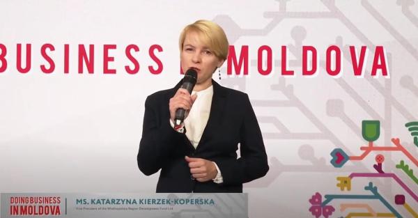 17 listopada 2021 r. Samorząd Województwa Wielkopolskiego oraz Wielkopolski Fundusz Rozwoju we współpracy z Agencją Rozwoju Regionalnego Północ oraz Ministerstwem Infrastruktury i Rozwoju Regionalnego Republiki Mołdawii zorganizowały konferencję on-line pt. Doing business in Moldova. Celem wydarzenia było przybliżenie wielkopolskim przedsiębiorcom możliwości współpracy gospodarczej z partnerami z Mołdawii. Uczestnicy konferencji łączyli się poprzez studia w Poznaniu i w Bielcach. Transmisja ze spotkania była dostępna na kanale Youtube Wielkopolskiego Funduszu Rozwoju.- kliknij aby powiększyć