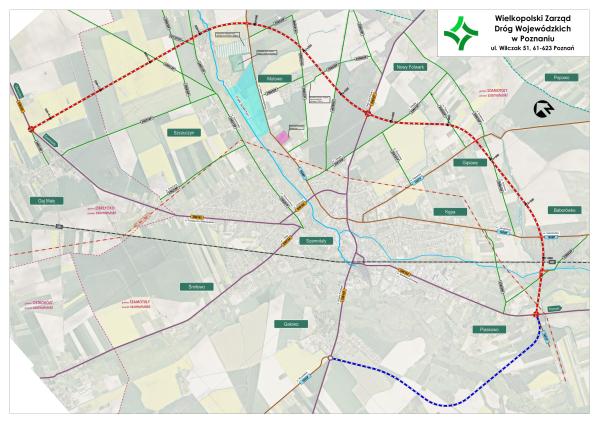 Obwodnica Szamotuł (mapa)- kliknij aby powiększyć