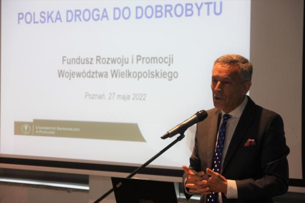 Marszałek Marek Woźniak i Wicemarszałek Wojciech Jankowiak wzięli udział w obchodach jubileuszu 20-lecia istnienia Funduszu Rozwoju i Promocji Województwa Wielkopolskiego.- kliknij aby powiększyć