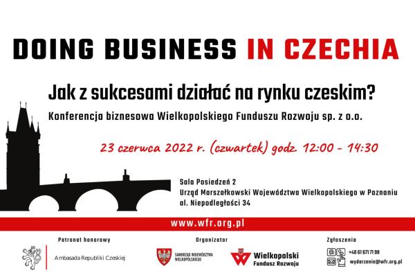 Reklama konferencji biznesowej na temat rynku czeskiego – Doing Business in Czechia- kliknij aby powiększyć