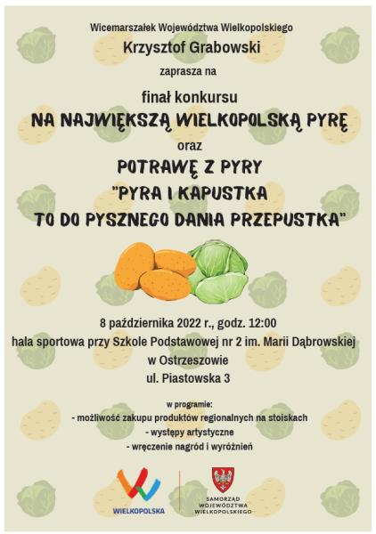 plakat Finał konkursu na największą wielkopolską pyrę - kliknij aby powiększyć