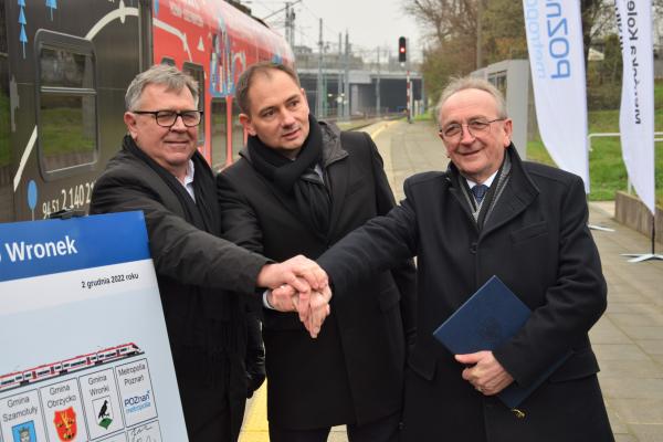 Od nowego roku Poznańska Kolej Metropolitalna pojedzie do Wronek- kliknij aby powiększyć