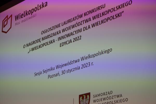 Uroczystość uhonorowania zwycięzców edycji Konkursu z 2022 roku odbyła się 30 stycznia 2023 roku podczas sesji Sejmiku Województwa Wielkopolskiego.- kliknij aby powiększyć