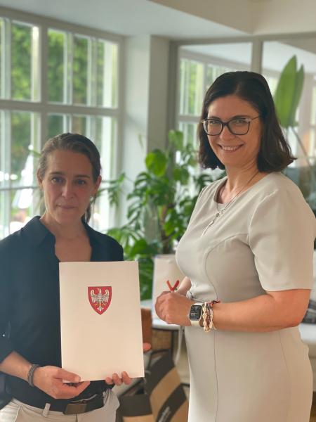 Nasz region odwiedziła radna Katja Krüger odpowiedzialna w Radzie partnerskiego Regionu Bretania za kontakty z Wielkopolską. - kliknij aby powiększyć
