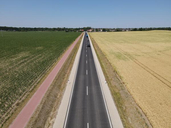 Wielkopolski Zarząd Dróg Wojewódzkich w Poznaniu rozbudował trasę wojewódzką o łącznej długości blisko 14 kilometrów w powiecie wrzesińskim- kliknij aby powiększyć