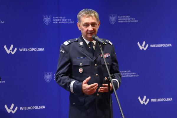Piotr Mąka Komendant Wojewódzki Policji w Poznaniu- kliknij aby powiększyć