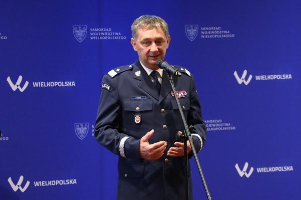 Piotr Mąka Komendant Wojewódzki Policji w Poznaniu- kliknij aby powiększyć