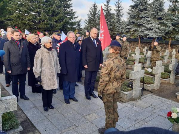 Obchody 105. rocznicy wybuchu Powstania Wielkopolskiego w Środzie Wielkopolskiej- kliknij aby powiększyć