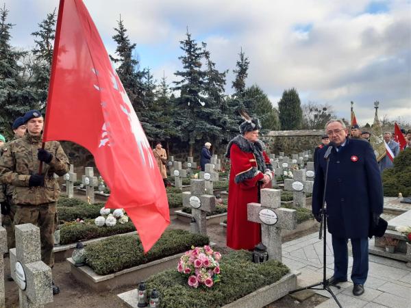 Obchody 105. rocznicy wybuchu Powstania Wielkopolskiego w Środzie Wielkopolskiej- kliknij aby powiększyć