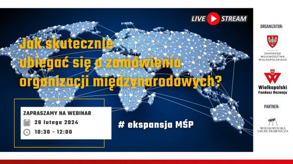 Reklama live stream - jak skutecznie ubiegać się o zamówienia organizacji międzynarodowych- kliknij aby powiększyć