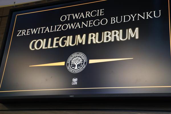 Otwarcie zrewitalizowanego budynku Collegium Rubrum- kliknij aby powiększyć