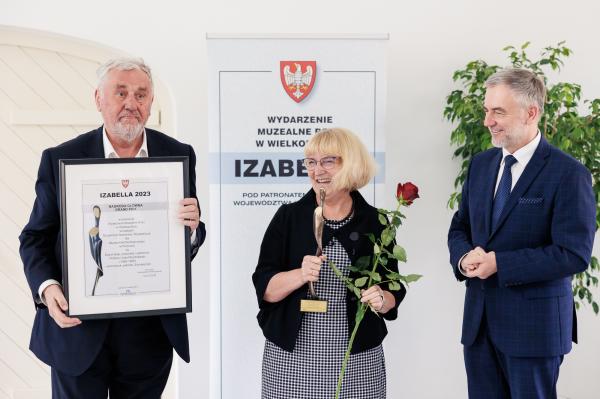 Gala wręczenia nagród i wyróżnień w Konkursie na Wydarzenie Muzealne Roku w Wielkopolsce IZABELLA 2023 odbyła się w Muzeum w Lewkowie.- kliknij aby powiększyć