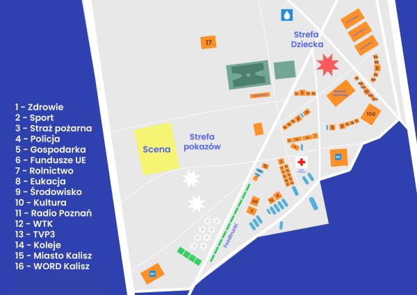 Piknik na FEST! w Kaliszu Mapa- kliknij aby powiększyć