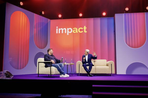 Na terenie Międzynarodowych Targów Poznańskich Marszałek odbywa się konferencja Impact.- kliknij aby powiększyć