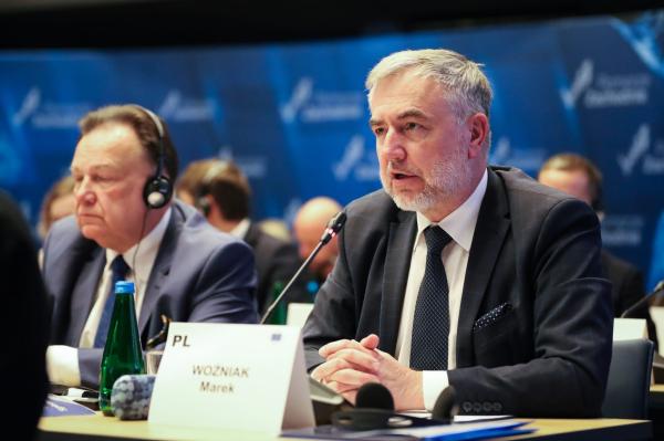 Marek Woźniak, Marszałek Województwa Wielkopolskiego wziął udział w wyjazdowym posiedzeniu Prezydium Europejskiego Komitetu Regionów (KR) w Szczecinie.- kliknij aby powiększyć