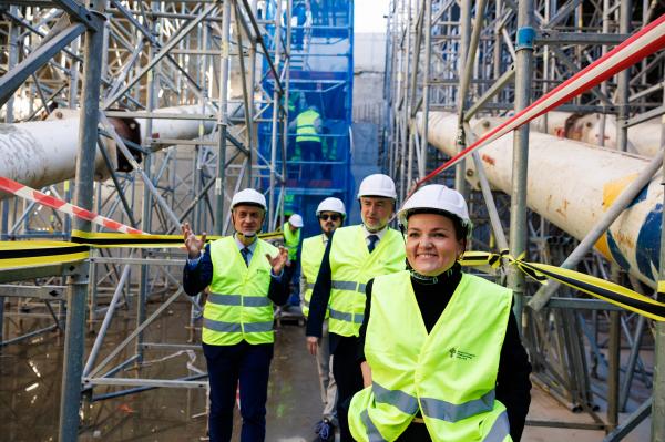 Ministra Kultury i Marszałek na budowie Muzeum Powstania Wielkopolskiego- kliknij aby powiększyć