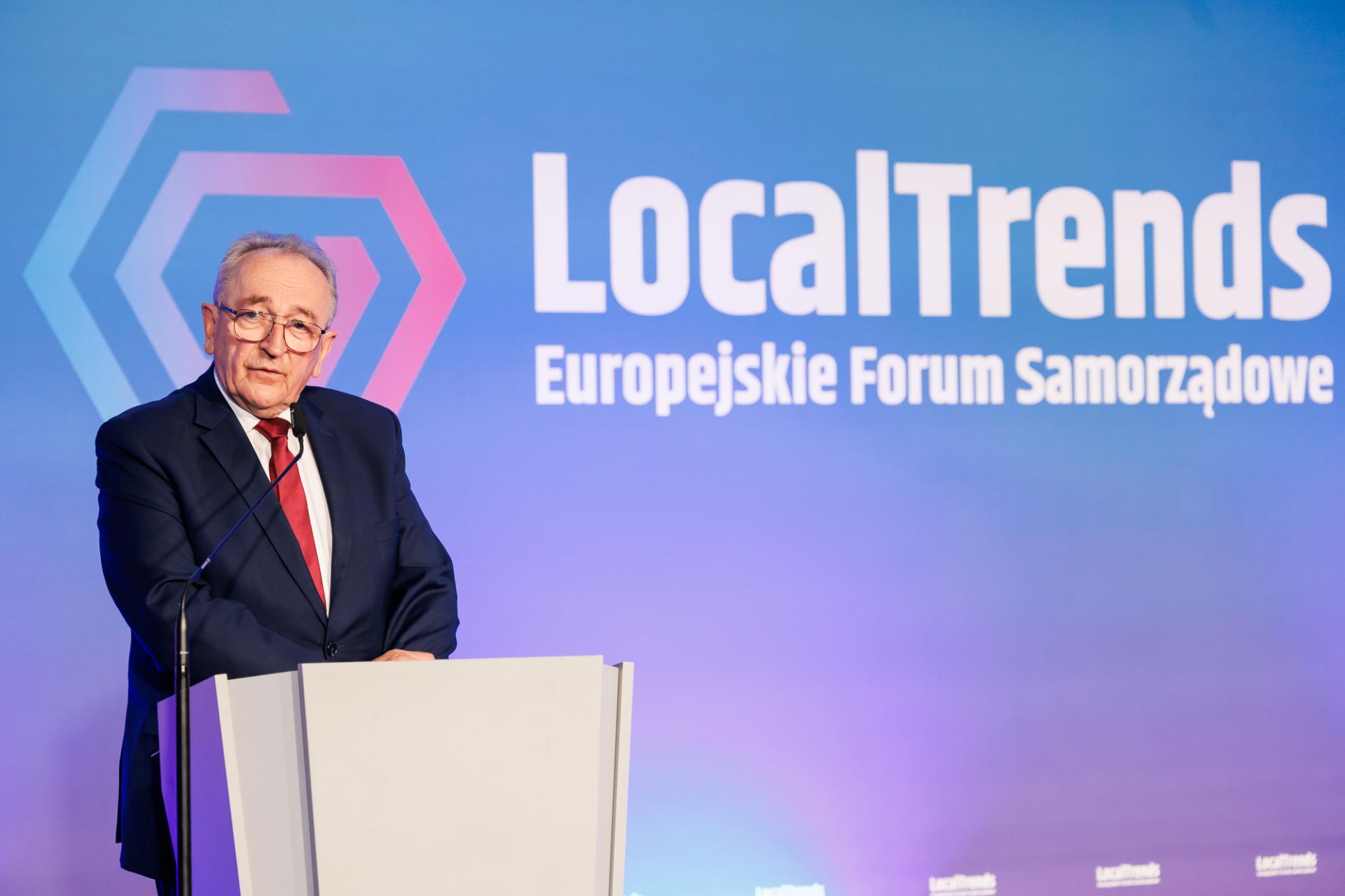 Wicemarszałek Jankowiak podczas Local Trends: 