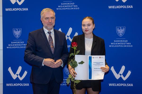 Wręczenie stypendiów sportowych Samorządu Województwa Wielkopolskiego- kliknij aby powiększyć