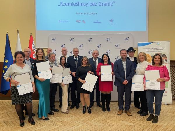 Certyfikaty Międzynarodowy Mistrz wręczone! Zakończenie projektu Rzemieślnicy bez granic- kliknij aby powiększyć