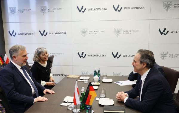 Nowy Ambasador Niemiec z wizytą w stolicy Wielkopolski - kliknij aby powiększyć