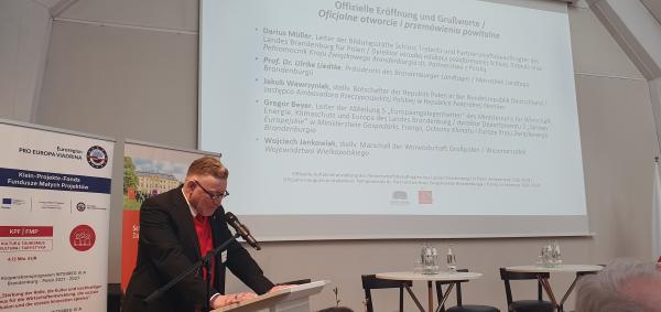 W oficjalnej inauguracji działalności Pełnomocnika ds. Partnerstwa Kraju Związkowego Brandenburgia z Polską na kadencję 2025-2028 wziął udział Wojciech Jankowiak, Wicemarszałek Województwa Wielkopolskiego- kliknij aby powiększyć