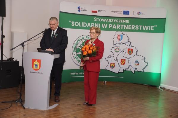 Wicemarszałek Krzysztof Grabowski podczas Jubileuszu 20-lecia Stowarzyszenia Solidarni w Partnerstwie - kliknij aby powiększyć