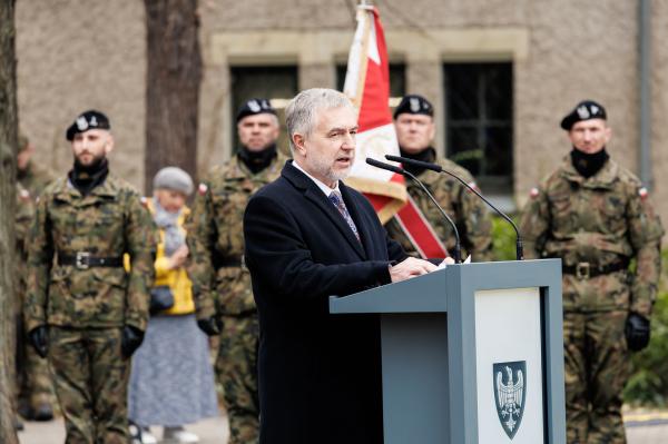 Marek Woźniak, Marszałek Województwa Wielkopolskiego, gospodarz uroczystości- kliknij aby powiększyć