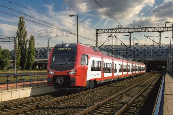 Wizualizacja pociągu Flirt dla Wielkopolski- kliknij aby powiększyć
