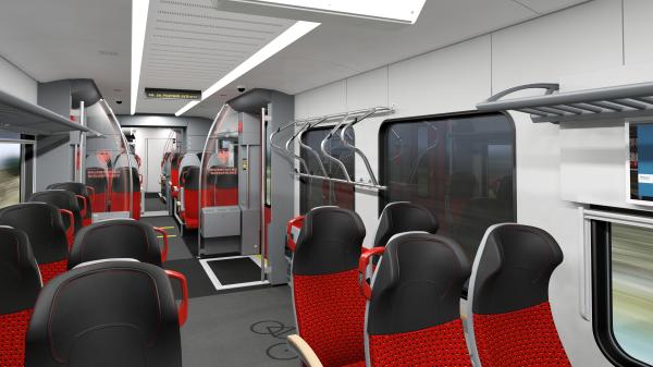 Firma Stadler zaprezentowała 10 czerwca 2026 roku ostateczny wygląd pojazdów, które już na początku 2028 roku wyjadą na regionalne trasy- kliknij aby powiększyć