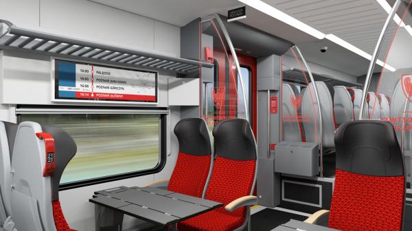 Firma Stadler zaprezentowała 10 czerwca 2026 roku ostateczny wygląd pojazdów, które już na początku 2028 roku wyjadą na regionalne trasy- kliknij aby powiększyć