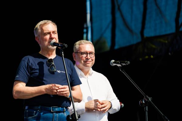 Marek Woźniak, Marszałek Województwa Wielkopolskiego oraz Jacek Bogusławski, Członek Zarządu Województwa Wielkopolskiego- kliknij aby powiększyć