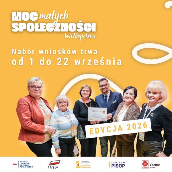 reklama projektu - Moc Małych Społeczności w Wielkopolsce- kliknij aby powiększyć