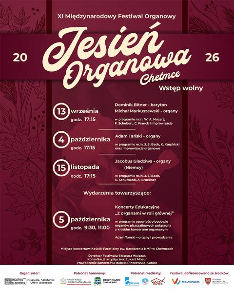 Jesień Organowa 2026- kliknij aby powiększyć