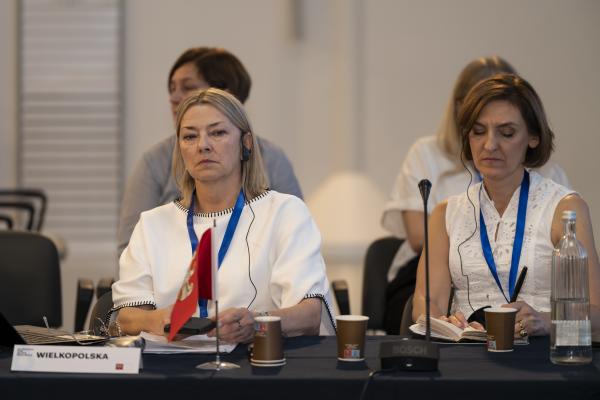 Marzena Andrzejewska- Wierzbicka, Dyrektor Departamentu Zarządzania Środowiskiem i Klimatu oraz Jowita Maćkowiak, Dyrektor Wielkopolskiego Biura Planowania Przestrzennego- kliknij aby powiększyć