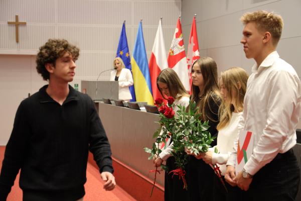 uroczystość wręczenia stypendiów sportowych Samorządu Województwa Wielkopolskiego- kliknij aby powiększyć