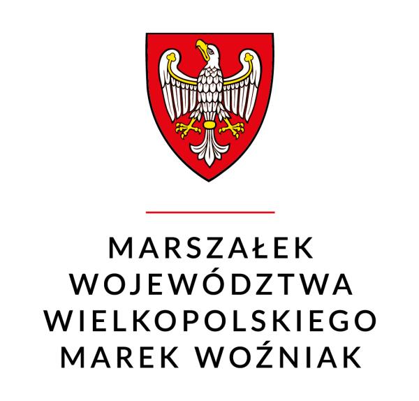 Herb z opisem Marszałek Województwa Wielkopolskiego Marek Woźniak- kliknij aby powiększyć