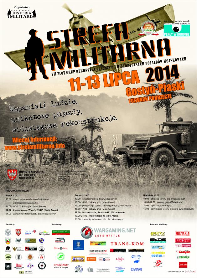 VII ZLOT GRUP REKONSTRUKCYJNYCH I HISTORYCZNYCH POJAZDÓW WOJSKOWYCH „STREFA MILITARNA 2014”  - zobacz więcej
