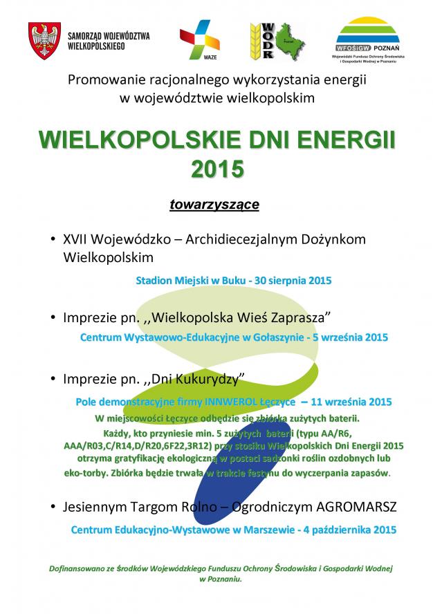 Wielkopolskie Dni Energii 2015  - zobacz więcej
