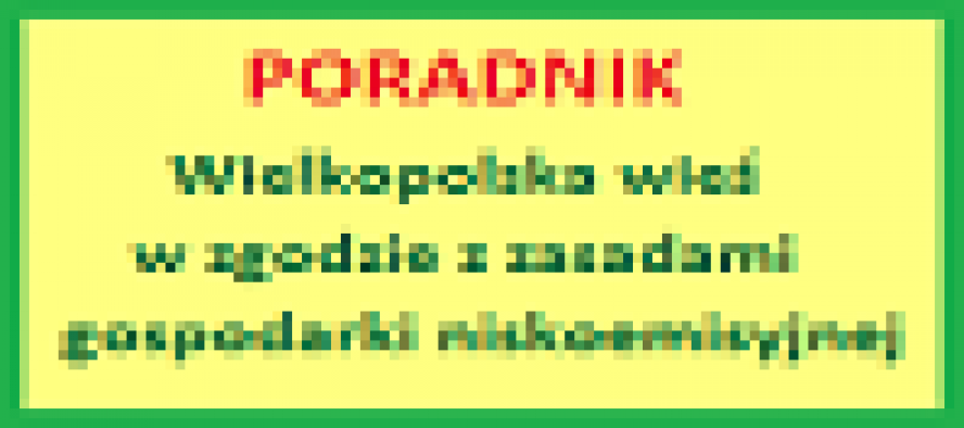 Wielkopolska wieś w zgodzie z zasadami gospodarki niskoemisyjnej. Praktyczny Poradnik z nową perspektywą finansową 2014-2020. - zobacz więcej