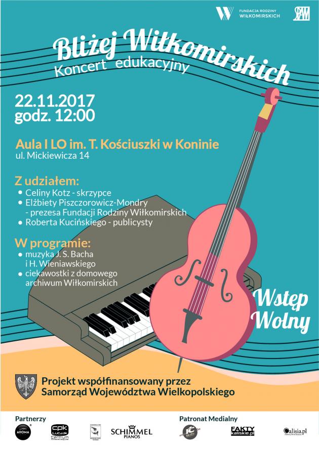 Bliżej Wiłkomirskich - koncert edukacyjny w Koninie, spotkanie audorytoryjne w Kaliszu - zobacz więcej