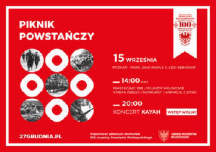 Marszałek zaprasza na Piknik Powstańczy na Łęgach Dębińskich  - zobacz więcej