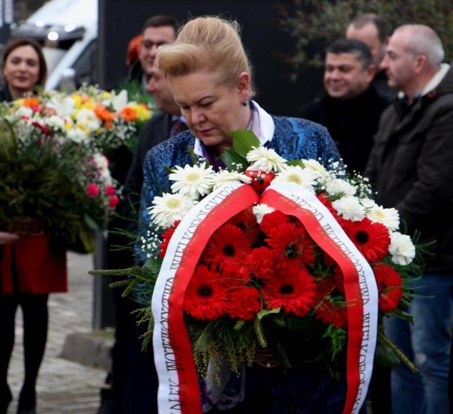 Otwarcie skweru im. Władysława Raczkiewicza w Kutaisi z udziałem władz z Wielkopolski - zobacz więcej