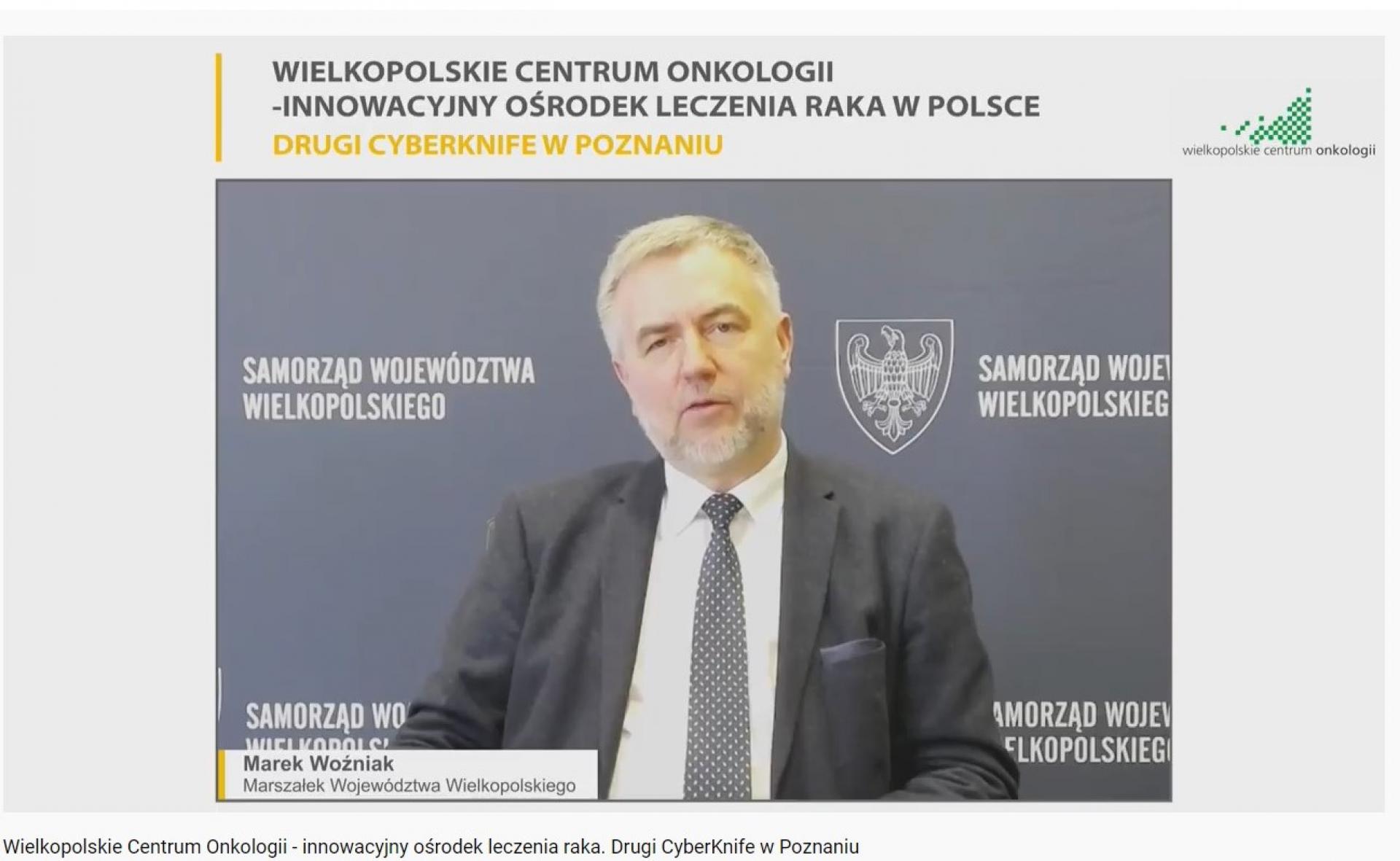 Samorząd Województwa Wielkopolskiego dofinansował zakup drugiego urządzenia typu CyberKnife przez WCO w Poznaniu  - zobacz więcej