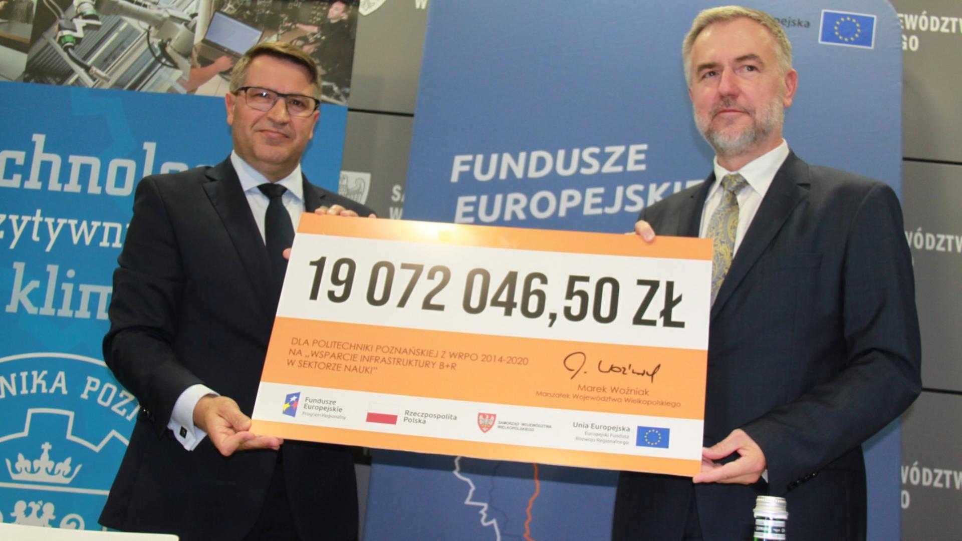 Unijne 19 milionów złotych od Marszałka z WRPO 2014+ dla Politechniki Poznańskiej na projekty sięgające kosmosu - zobacz więcej