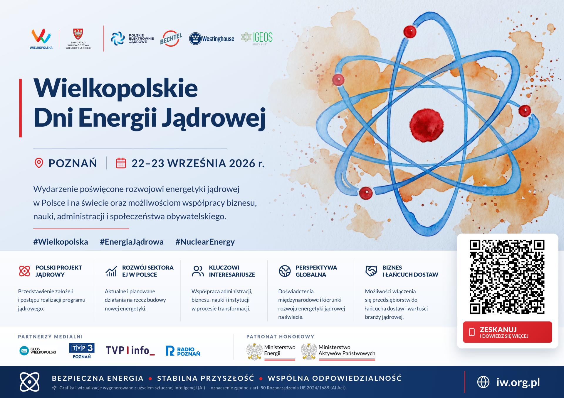 Wielkopolskie Dni Energii Jądrowej – wydarzenie poświęcone łańcuchowi dostaw i wartości energetyki jądrowej - zobacz więcej