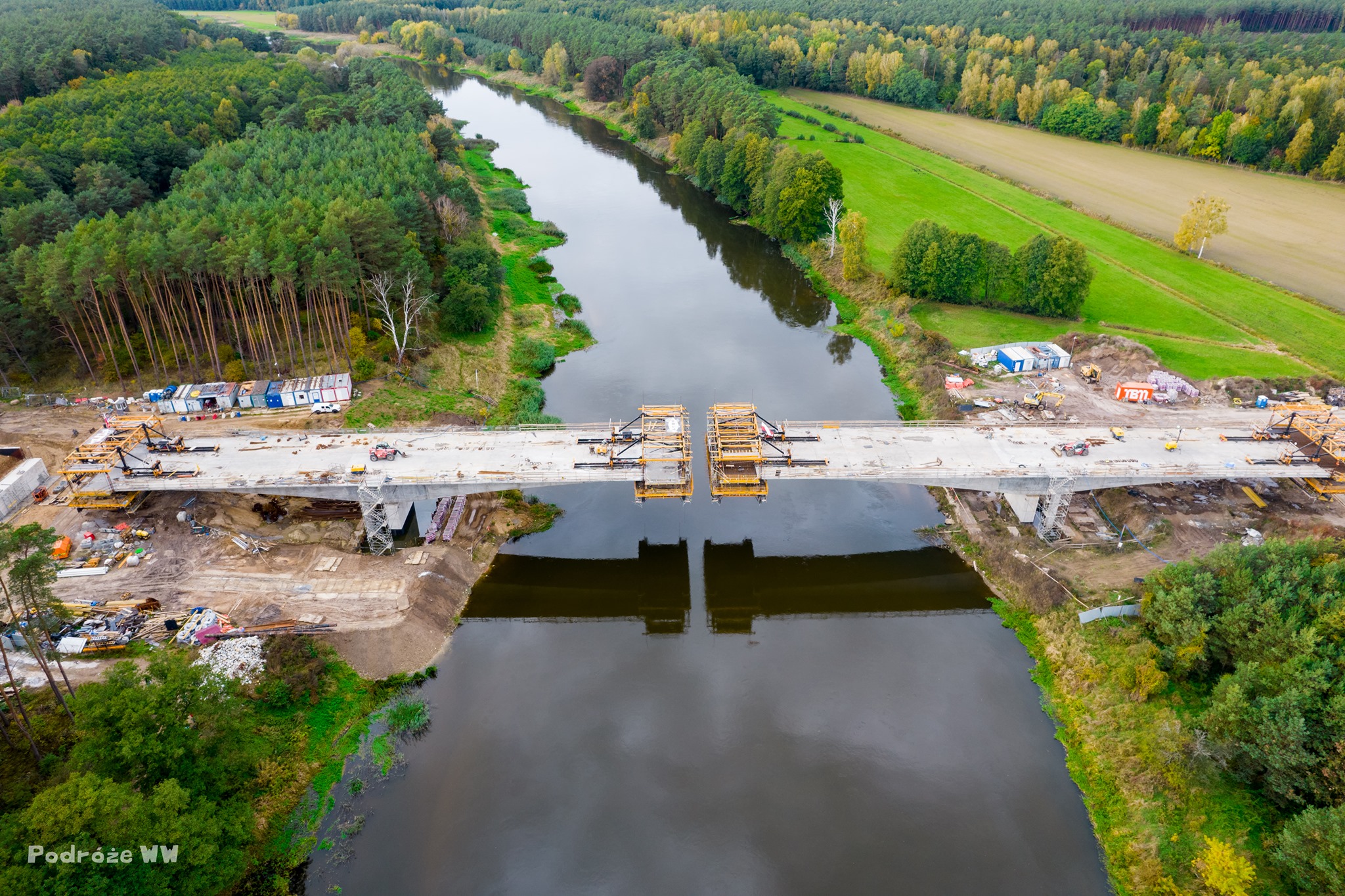 Umgehungsstraße von Wronki Auslegerbrücke (laufende Investition)